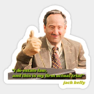 Jack Kelly - McPoyle vs. Ponderosa: The Trial of the Century Sticker